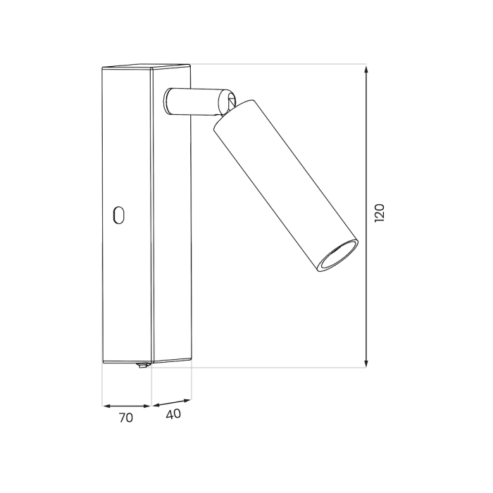 Aplica Milagro Santi G9 1xG9   230V Black Aluminiu IP20 [5]