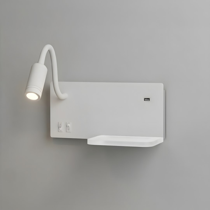 Aplica Milagro Shelf LED 4W. 5W. 2W 800Lm 4000K 230V White Metal & Acril IP20 [5]