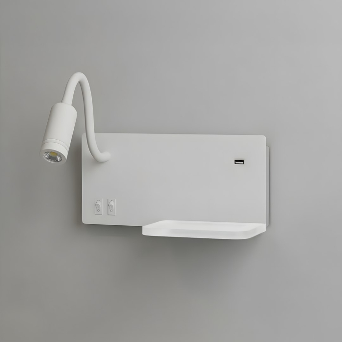 Aplica Milagro Shelf LED 4W. 5W. 2W 800Lm 4000K 230V White Metal & Acril IP20 [4]