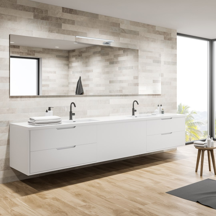 Aplica Milagro Shine LED 11W 770lm 4000K 230V Crom Metal & Acril IP44 [3]