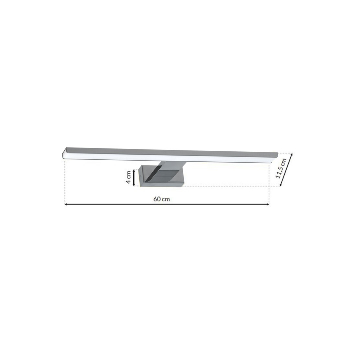 Aplica Milagro Shine LED 13.8W 840lm 4000K 230V Crom Metal & Acril IP44 [7]