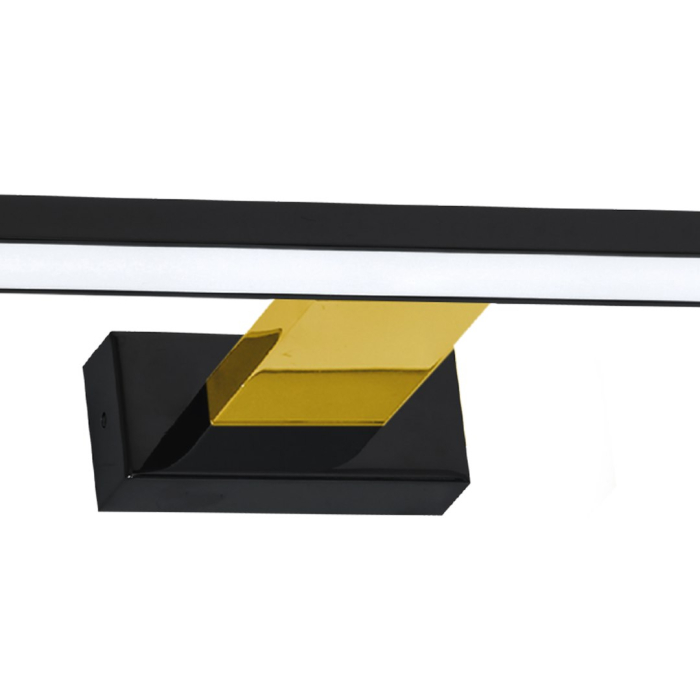 Aplica Milagro Shine LED 13.8W 966lm 4000K 230V Black Metal & Acril IP44 [2]
