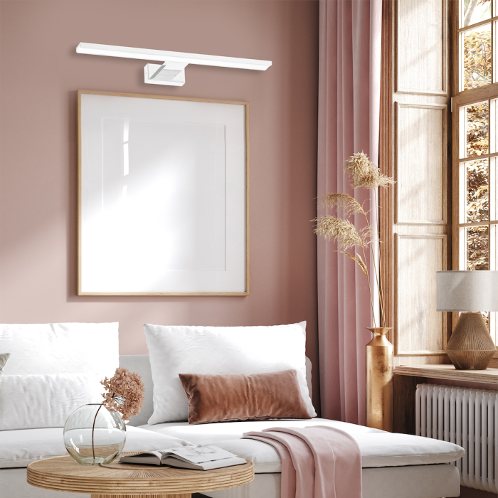 Aplica Milagro Shine LED 13.8W 966lm 4000K 230V White Metal & Acril IP44 [3]