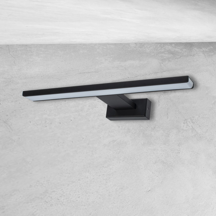 Aplica Milagro Shine LED 7W 490lm 4000K 230V Black Metal & Acril IP44 [6]