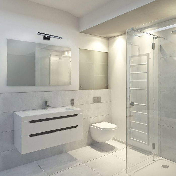 Aplica Milagro Shine LED 7W 490lm 4000K 230V Black Metal & Acril IP44 [5]