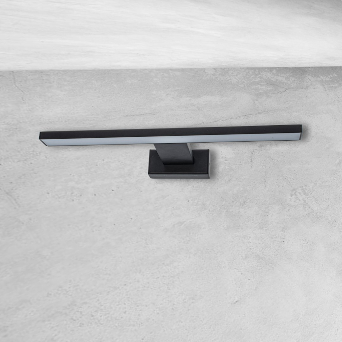 Aplica Milagro Shine LED 7W 490lm 4000K 230V Black Metal & Acril IP44 [6]