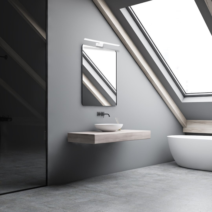 Aplica Milagro Shine LED 7W 490lm 4000K 230V White Metal & Acril IP44 [4]