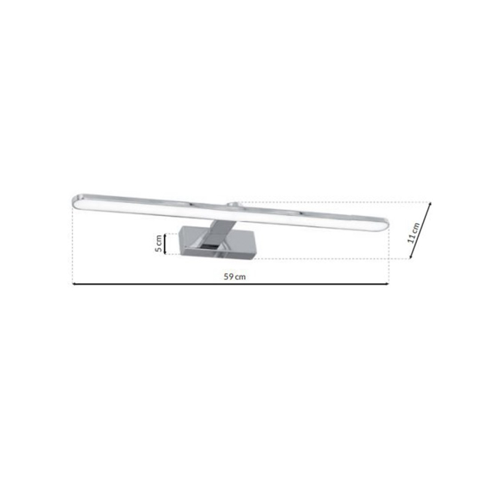 Aplica Milagro Splash LED 12W 840lm 4000K 230V Crom Metal & Plastic IP44 [7]