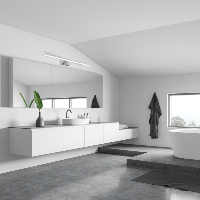 Aplica Milagro Splash LED 16W 1120lm 4000K 230V Crom Metal & Plastic IP44 [5]