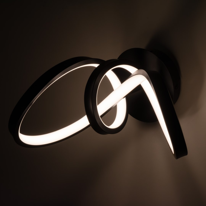 Aplica Milagro Tesoro LED 15W 1200lm 4000K 230V Black Metal & Plastic IP20 [4]