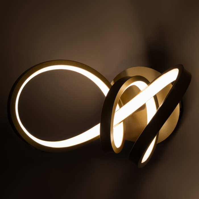 Aplica Milagro Tesoro LED 15W 1200lm 4000K 230V Gold Metal & Plastic IP20 [3]