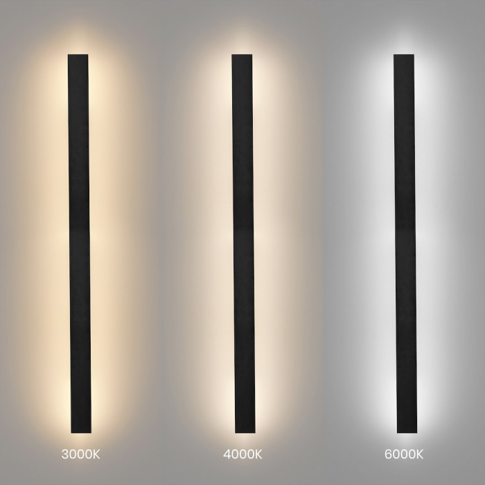Aplica Milagro Wow II  20W 2400 lm variabilă 3000K / 4000K / 6000K 230V/50Hz Black Metal & Acril IP54 [5]