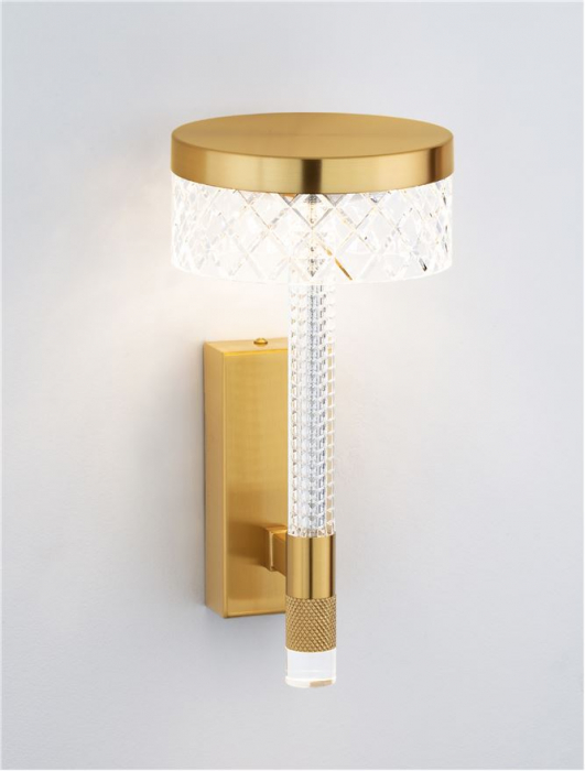 Aplica Nova Luce BION 9186946 LED 8W 3000K 490lm Brass Gold &Acrylic  IP20 [8]