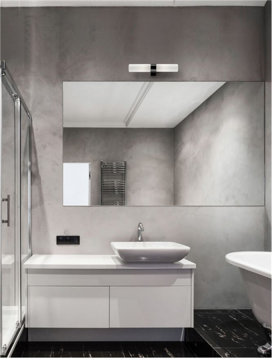 Aplica Nova Luce CORB E14 2x5W   Sandy Black Aluminium & Opal Glass  IP20 [3]