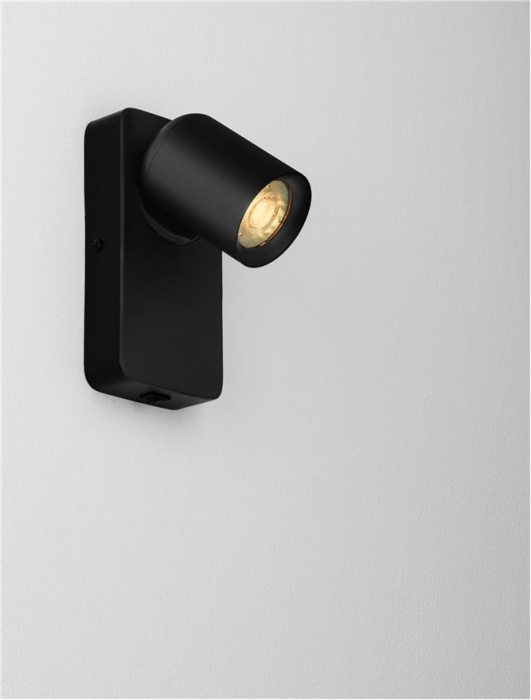Aplica Nova Luce COSMINA 9011338 GU10 1x10W    Sandy Black Aluminium  IP20 [5]