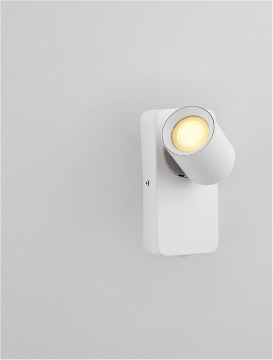 Aplica Nova Luce COSMINA 9011339 GU10 1x10W    Sandy White Aluminium   IP20 [5]
