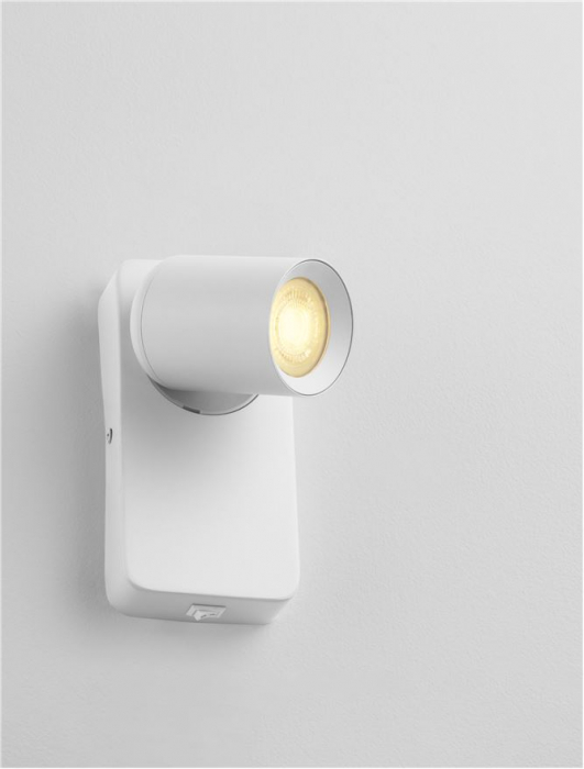 Aplica Nova Luce COSMINA 9011339 GU10 1x10W    Sandy White Aluminium   IP20 [6]