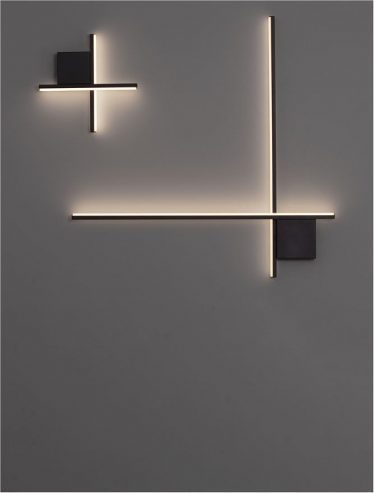Aplica Nova Luce CROSS 9006082 LED 10W 2700K 660lm Sandy Black Aluminium  IP20 [7]