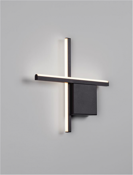 Aplica Nova Luce CROSS 9006082 LED 10W 2700K 660lm Sandy Black Aluminium  IP20 [4]