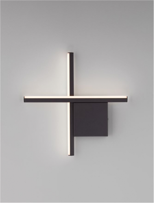Aplica Nova Luce CROSS 9006082 LED 10W 2700K 660lm Sandy Black Aluminium  IP20 [5]