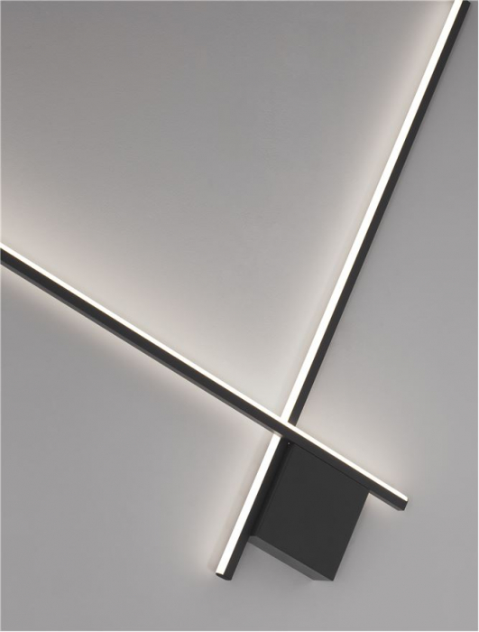 Aplica Nova Luce CROSS 9006086 LED 21W 2700K 1359lm Sandy Black Aluminium Triac Dimmable IP20 [4]