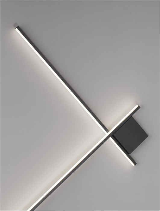 Aplica Nova Luce CROSS 9006086 LED 21W 2700K 1359lm Sandy Black Aluminium Triac Dimmable IP20 [3]