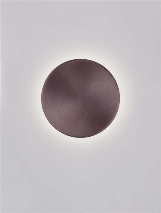 Aplica Nova Luce CYRCLE 9248177 Brushed Coffee Steel & Acrylic LED 12W 1085lm 3000K IP20 [4]
