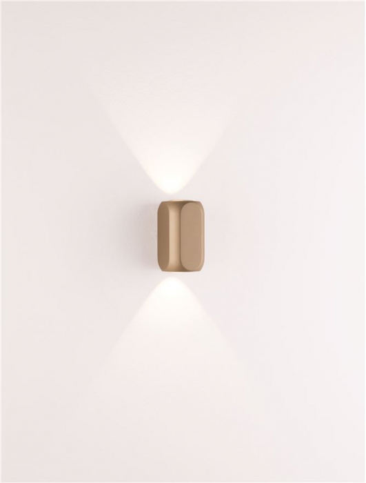 Aplica Nova Luce ELLI 9088113 Sandy Gold Beige Auminium LED 8W 504lm 3000K IP20 [7]