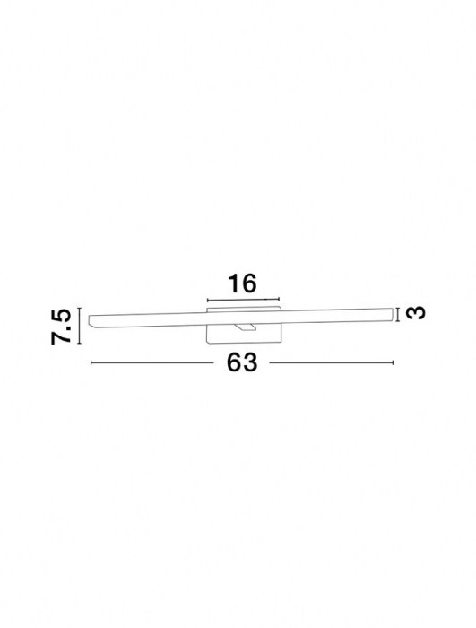 Aplica Nova Luce FLAT LED 18W 1513lm 3000K White Aluminium & Acrylic  IP20 [3]