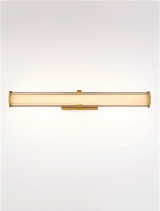 Aplica Nova Luce HEDULA 9236401 Sandy Gold Metal & Clear line Glass LED 23W 2555lm 3000K IP20 [4]