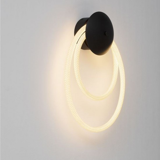 Aplica Nova Luce Ilane, negru, LED, 16W, 800 lumeni, alb cald 3000K, 9780100 [3]