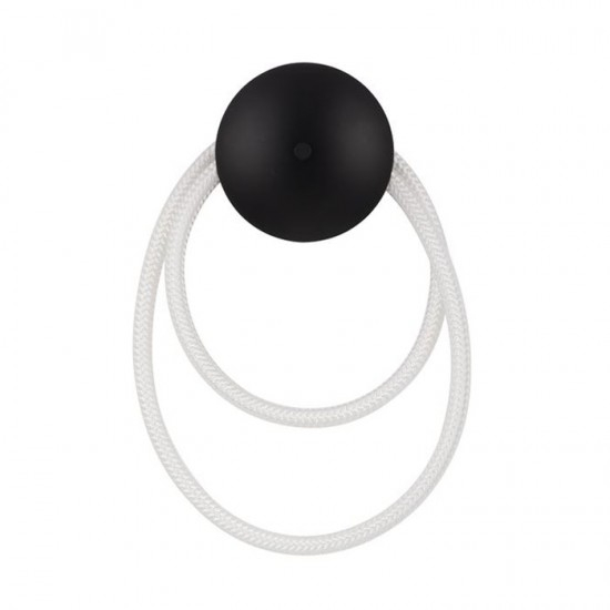 Aplica Nova Luce Ilane, negru, LED, 16W, 800 lumeni, alb cald 3000K, 9780100 [1]