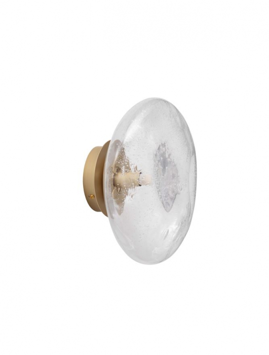 Aplica Nova Luce KING 9006035 Antique Brass, Gold Metal & Blown Clear Glass G9 1x5W IP20 [1]