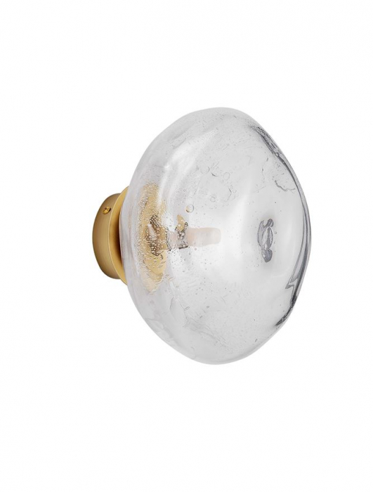 Aplica Nova Luce KING 9006035 Antique Brass, Gold Metal & Blown Clear Glass G9 1x5W IP20 [3]