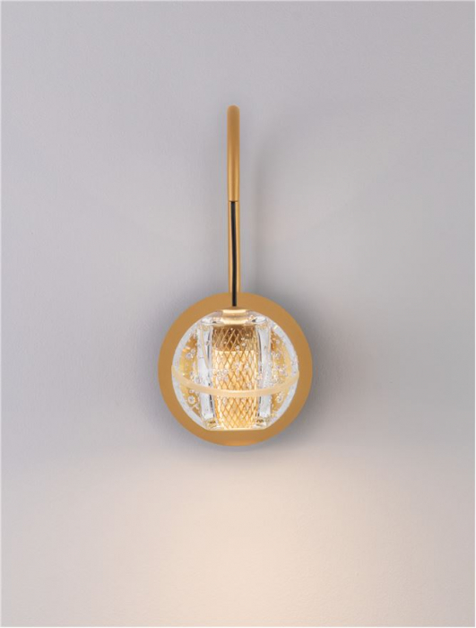 Aplica Nova Luce LICIO 9186959 Gold Metal & Glass LED 4W 166lm 3000K IP20 [6]