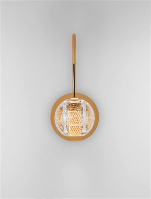 Aplica Nova Luce LICIO 9186959 Gold Metal & Glass LED 4W 166lm 3000K IP20 [5]