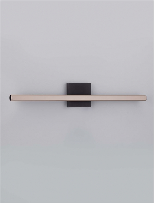 Aplica Nova Luce LIOS 9088110 Sandy Gold Beige Auminium Matt Black Base LED 8W 268lm 3000K IP20 [3]