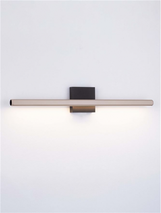 Aplica Nova Luce LIOS 9088110 Sandy Gold Beige Auminium Matt Black Base LED 8W 268lm 3000K IP20 [4]