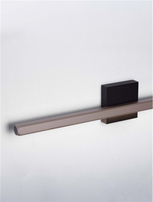 Aplica Nova Luce LIOS 9088110 Sandy Gold Beige Auminium Matt Black Base LED 8W 268lm 3000K IP20 [6]