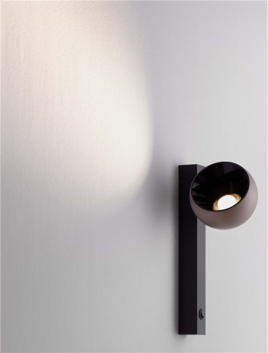 Aplica Nova Luce LUSA 9088120 Champaign Gold Aluminium & Black Base LED 10W 644lm 3000K IP20 [5]