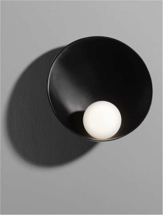 Aplica Nova Luce MINIM 9006091 G9 1x5W    Sandy Black Steel & Opal Glass   IP20 [6]