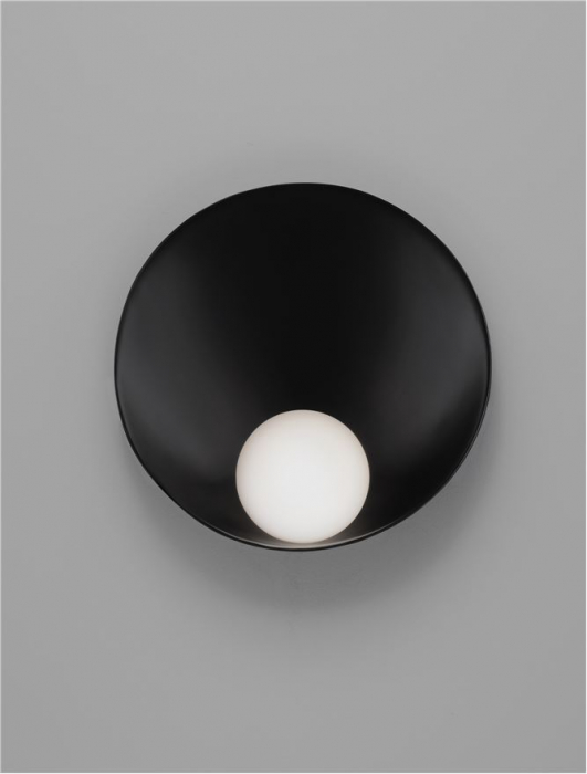 Aplica Nova Luce MINIM 9006091 G9 1x5W    Sandy Black Steel & Opal Glass   IP20 [5]
