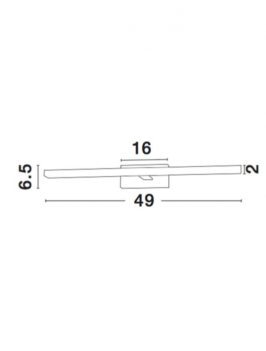 Aplica Nova Luce MODENA LED 12W 874lm 3000K Chrome Aluminium & Acrylic  IP20 [2]
