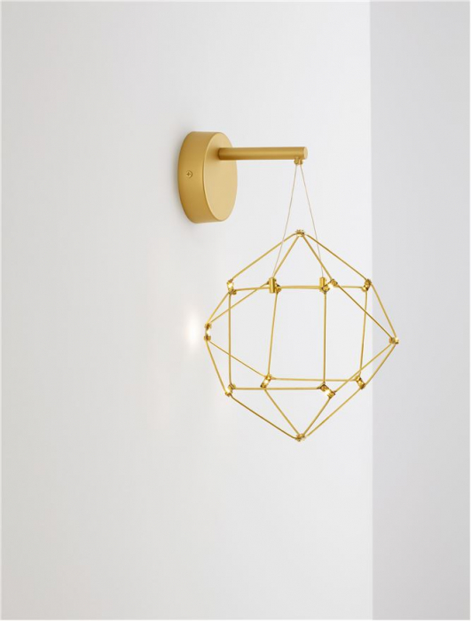 Aplica Nova Luce NEBULA 9186903 LED 6W 3000K 345lm Copper & Gold Metal   IP20 [9]