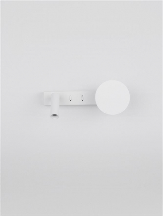 Aplica Nova Luce NOIMA 9540256 Sandy White Aluminium & Steel LED 9W 543lm 3000K IP20 [6]