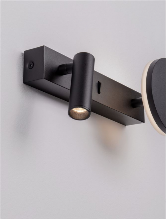 Aplica Nova Luce NOIMA 9540257 Sandy Black Aluminium & Steel LED 9W 543lm 3000K IP20 [8]