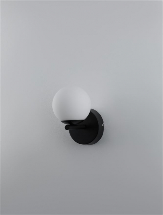 9061439 Aplica Nova Luce NUVOLE LED 8W 400lm 3000K Aluminium & Opal Glass Sandy Black Nedimabil IP20 [3]