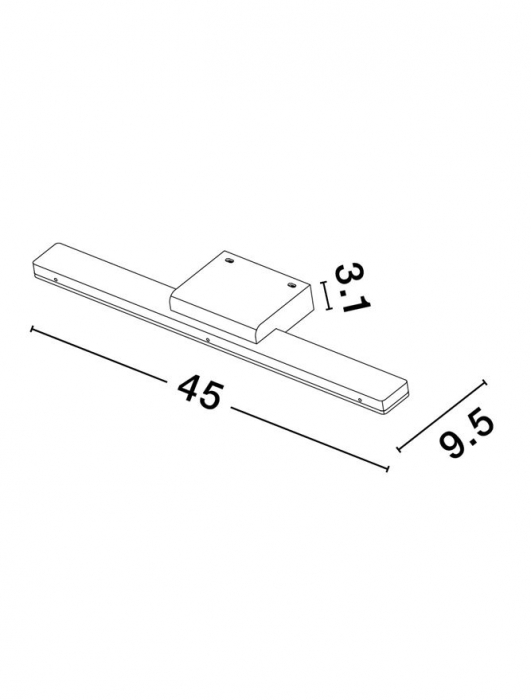 Aplica Nova Luce NYX LED 12W 1802lm 3000K Dark Grey Aluminium & Acrylic  IP20 [2]