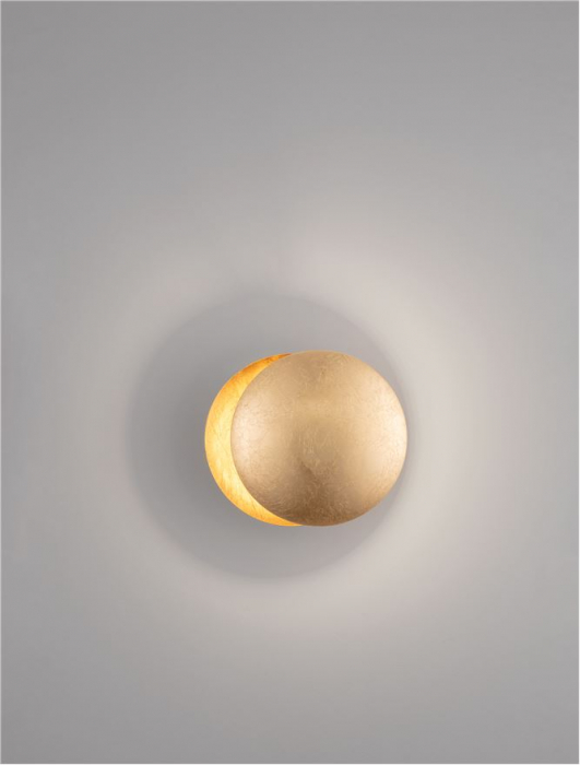 Aplica Nova Luce SOLEI 9006081 LED 6W 3000K 420lm Gold Leaf Aluminium   IP20 [9]