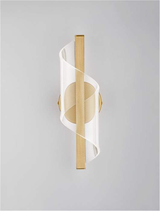 Aplica Nova Luce VALENTIN 9030634 LED 9W 3000K 668lm Brass Gold Aluminium & Acrylic   IP20 [3]